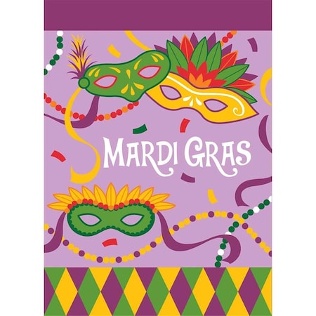 Mardi Gras Garden Flag Small